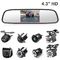 Auto Parking Reverse Camera Mirror PAL / NTSC Compatible Video System