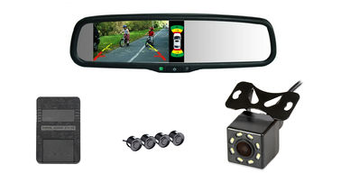 Auto 4,3-calowy monitor LCD do parkowania samochodów, tylne czujniki parkowania Rewers Radar System